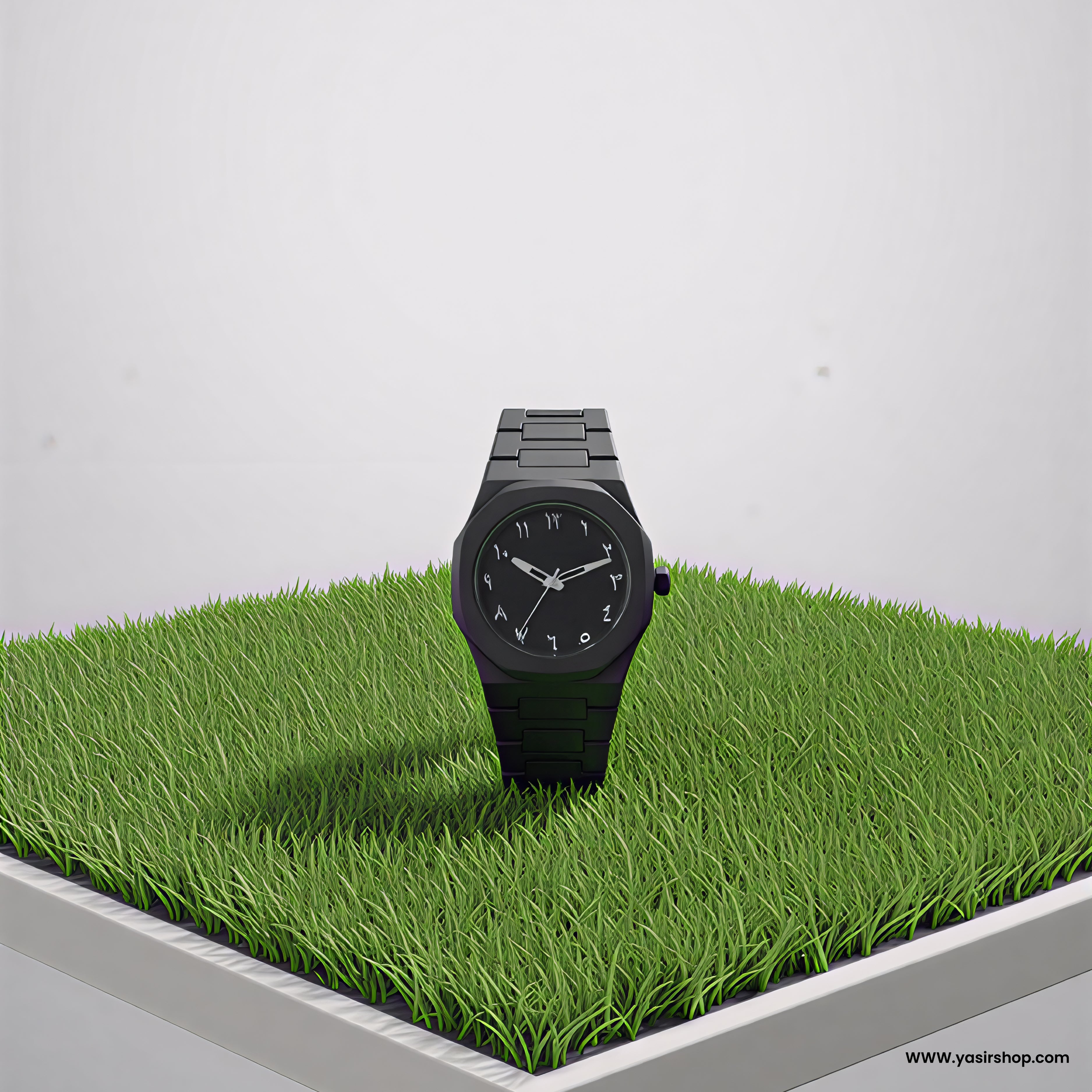 Arabic Dial Black Luxury Watch in Pakistan | Matte Black Metal Strap | Premium Unisex Wrist Watch