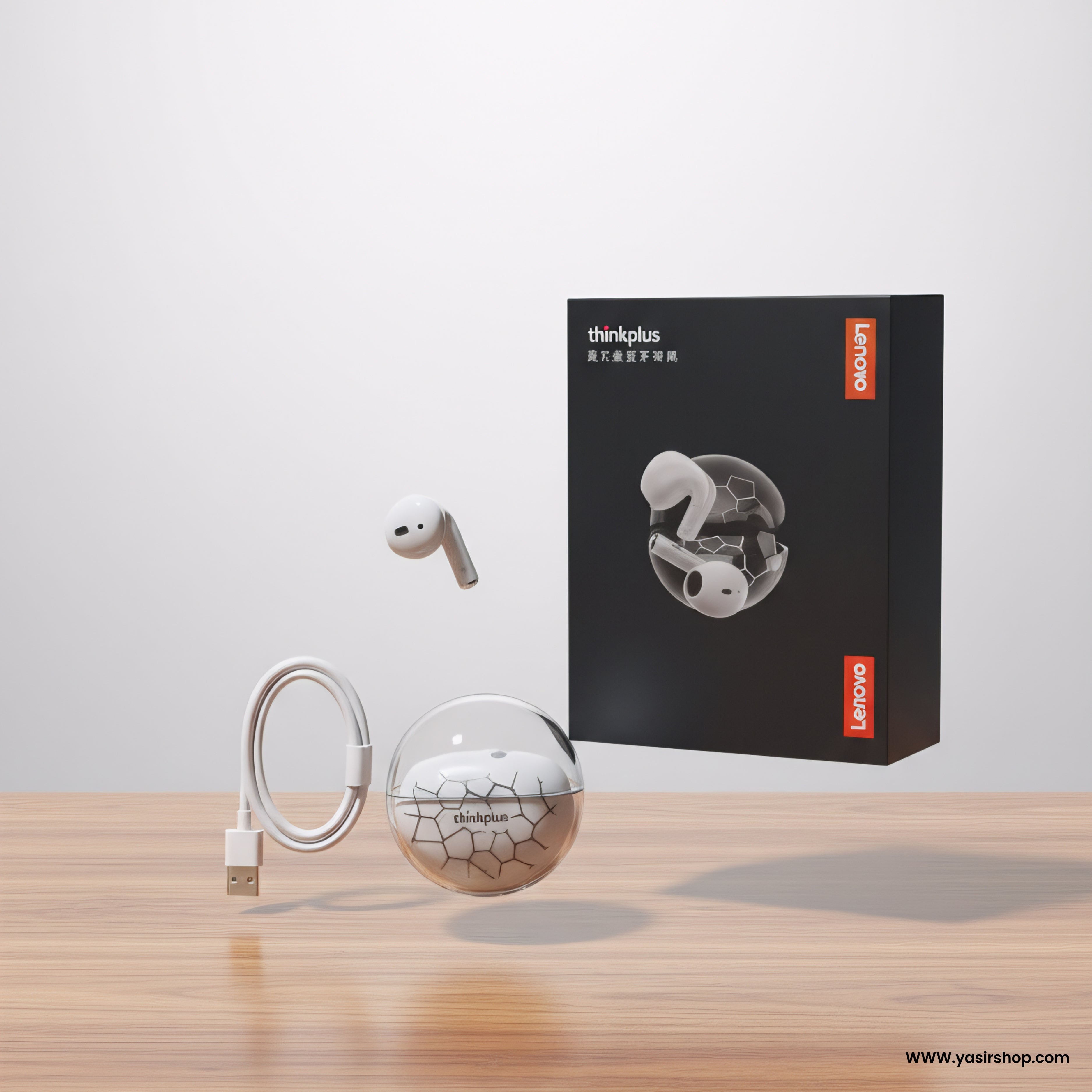 Lenovo ThinkPlus TWS Earbuds Price in Pakistan | Original Wireless Earbuds with Cracked Design Case & Clear Sound
